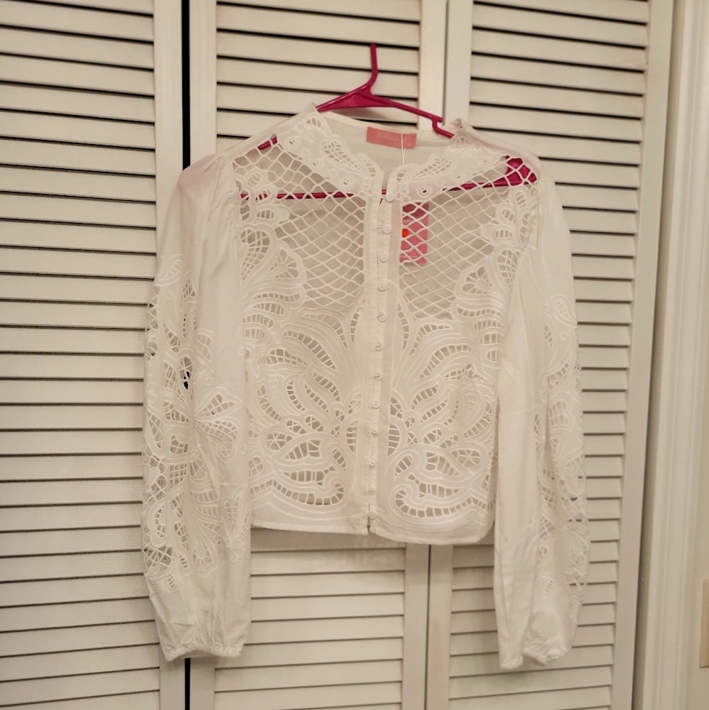 NWT White Cotton blouse